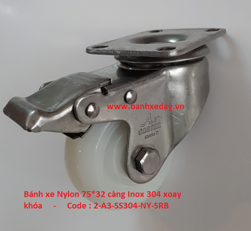 banh-xe-nylon-75x32-cang-inox-304-xoay-khoa-kep-a-caster